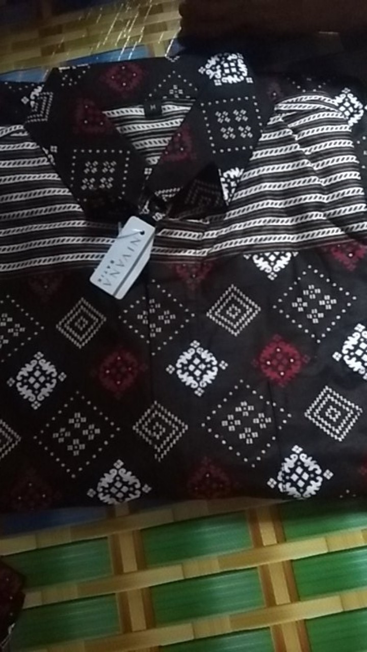 Nivana Batik Kemeja Batik Pria Motif Abas