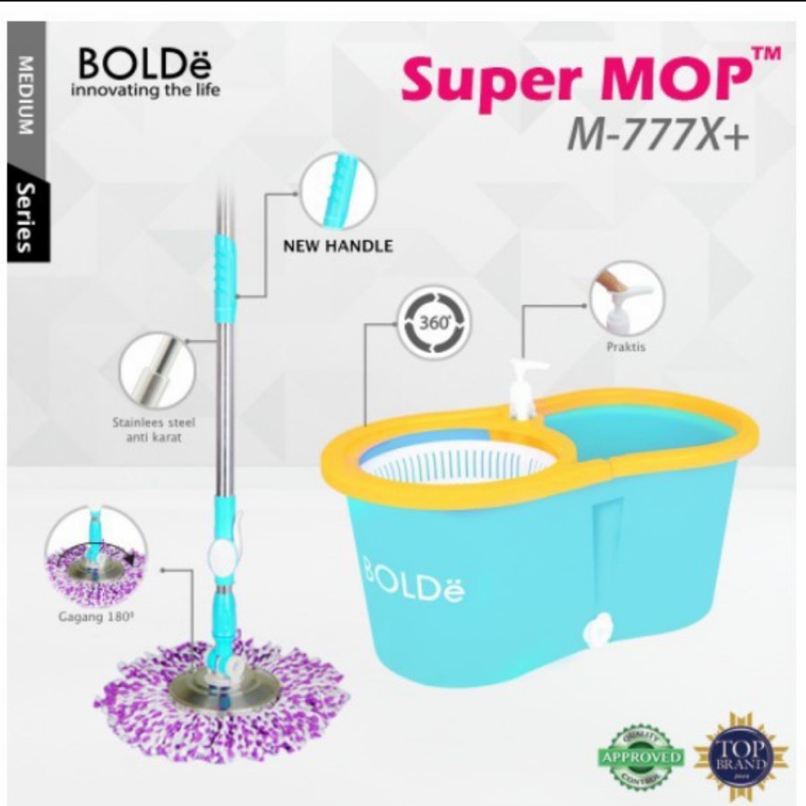 Bolde Alat Pel Super Mop M777 M777x+ M788x ORIGINAL TERMURAH PROMO (Warna Random)