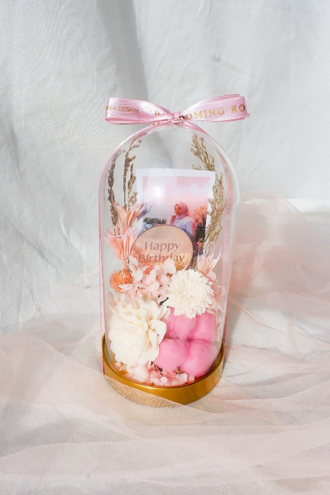 Kubah Display Kaca Atau Kubah Untuk Hiasan Dengan Dasar 19cm Be1997