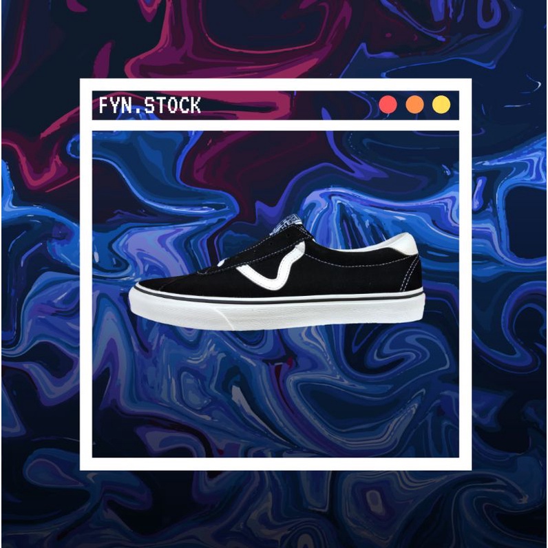 VANS SPORT SUEDE BLACK WHITE