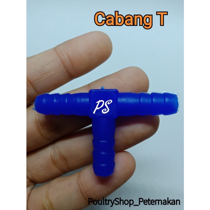 Cabang T / T Cabang Selang Sparepart Tempat Minum Ayam Otomatis Tee [MINIMAL ORDER 5 PCS]