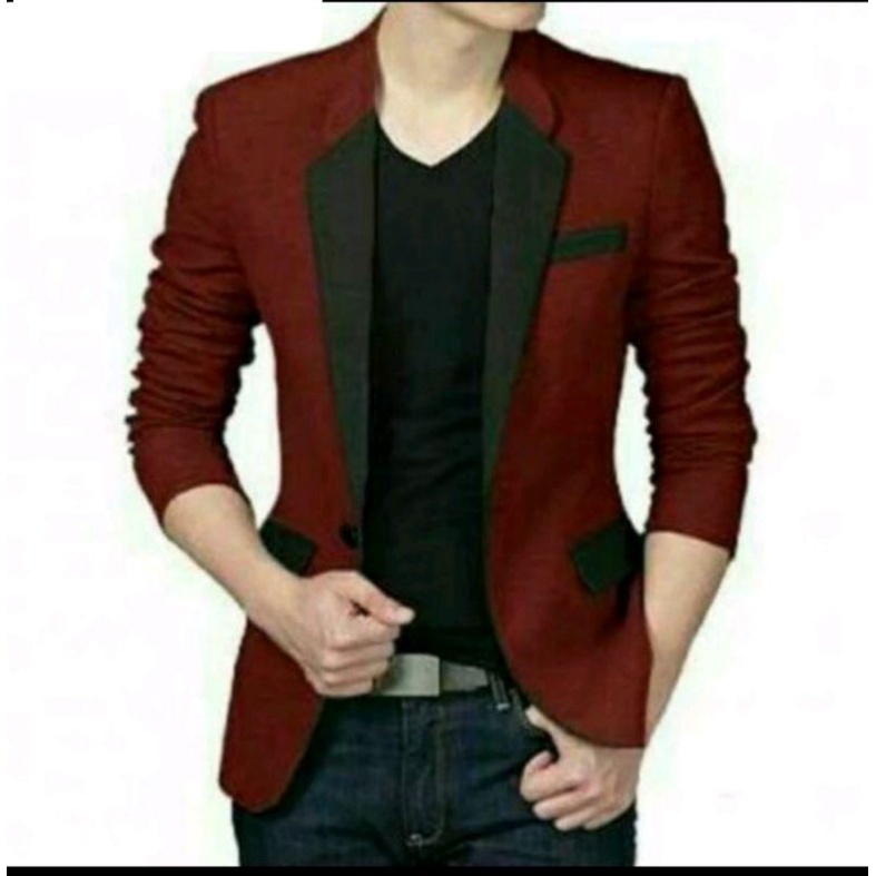 JAS RESMI/JAS PORMAL/JAS BLAZER SLIMPIT LIST PUTIH/BLAZER KOREA/BLAZER PRIA/BLAZER MURAH/BLAZER/JAS/