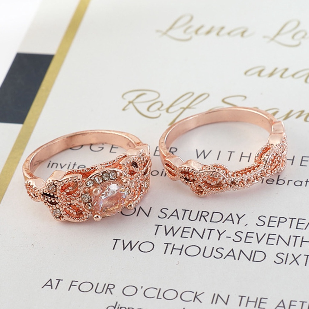 Hu Hu Hu Hu Hu Alat Bantu Pasang Kacamata♡ 1 Set Cincin Berlian Imitasi Bentuk Bulat Bahan Alloy Gaya Vintage Untuk Wanita