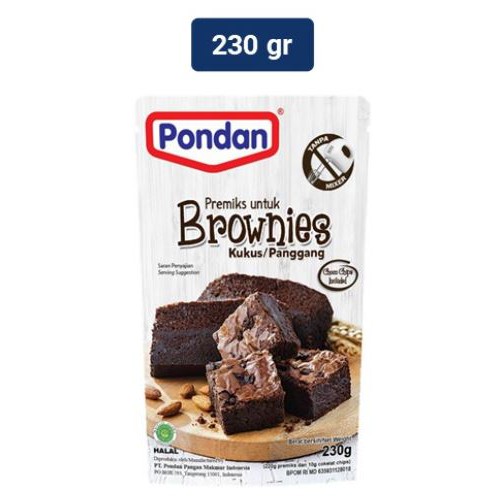 

Pondan Brownies Kukus & Panggang Chocolate 230gr