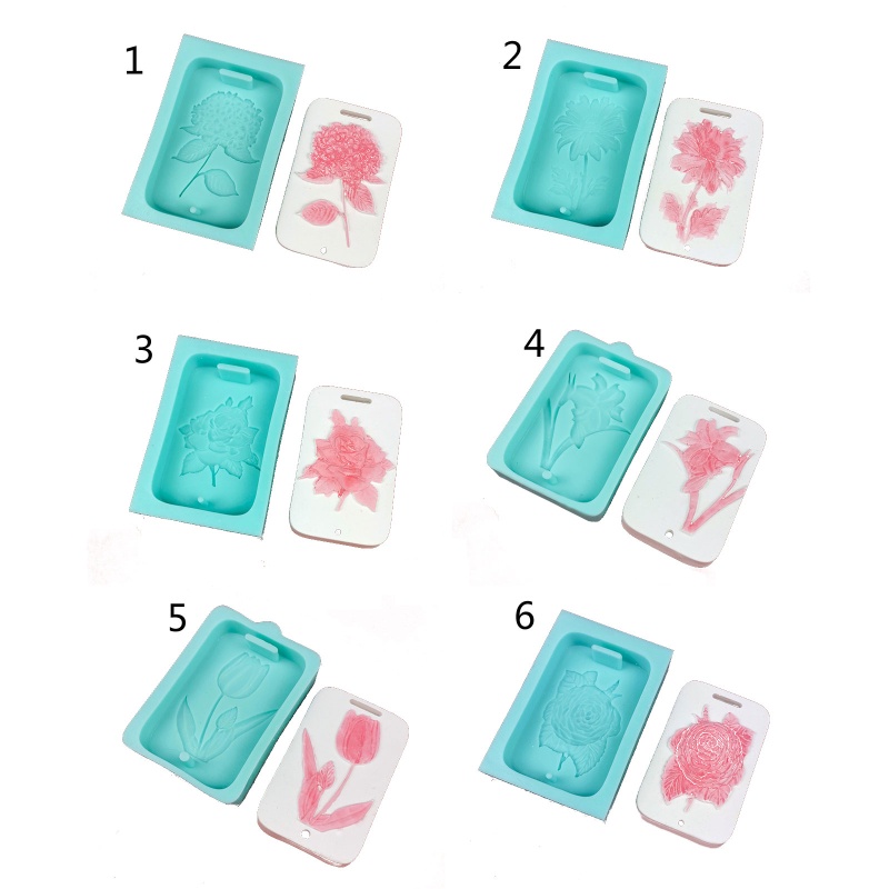 SIY  DIY Flower Hanging Tag UV Crystal Epoxy Resin Mold Listed Pendant Silicone Mould