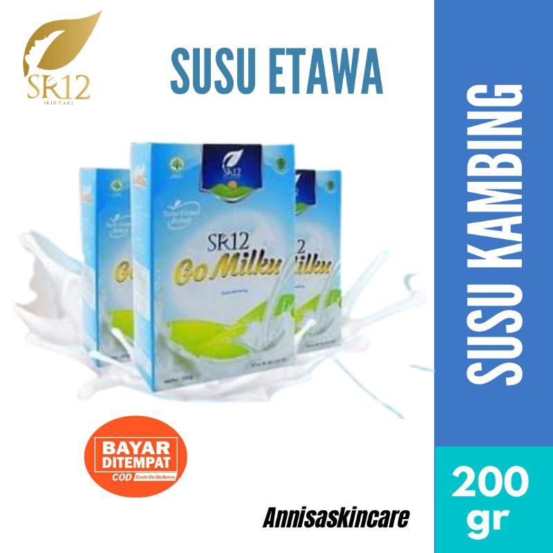 

SR12 SUSU KAMBING ETAWA MINUMAN SEHAT BERGIZI GO MILKU PUTIH 200 gr