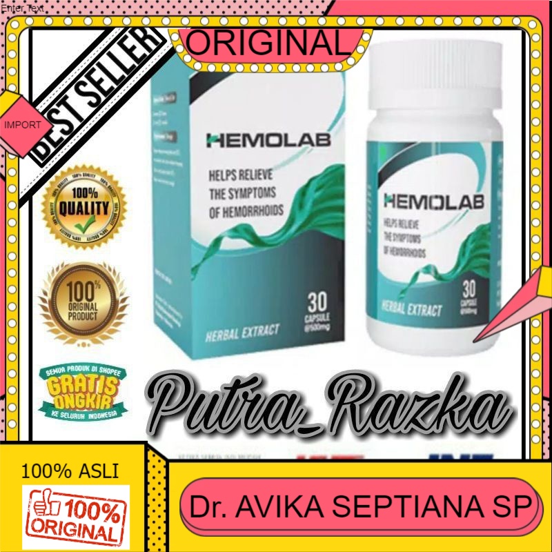 100% ASLI Hemolab Obat Wasir Ambeien 100% Asli Original Terbaik