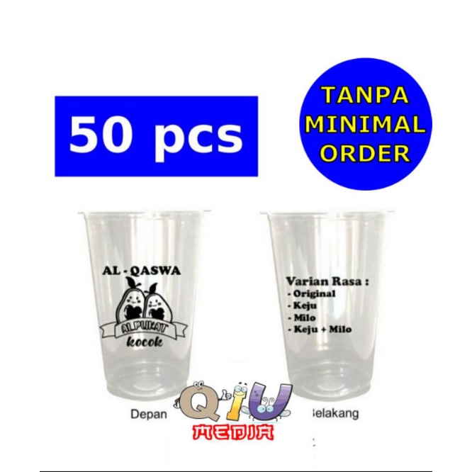 Jual Tanpa Minimal Order Sablon Cup Murah 18oz Datar 50pcs Shopee