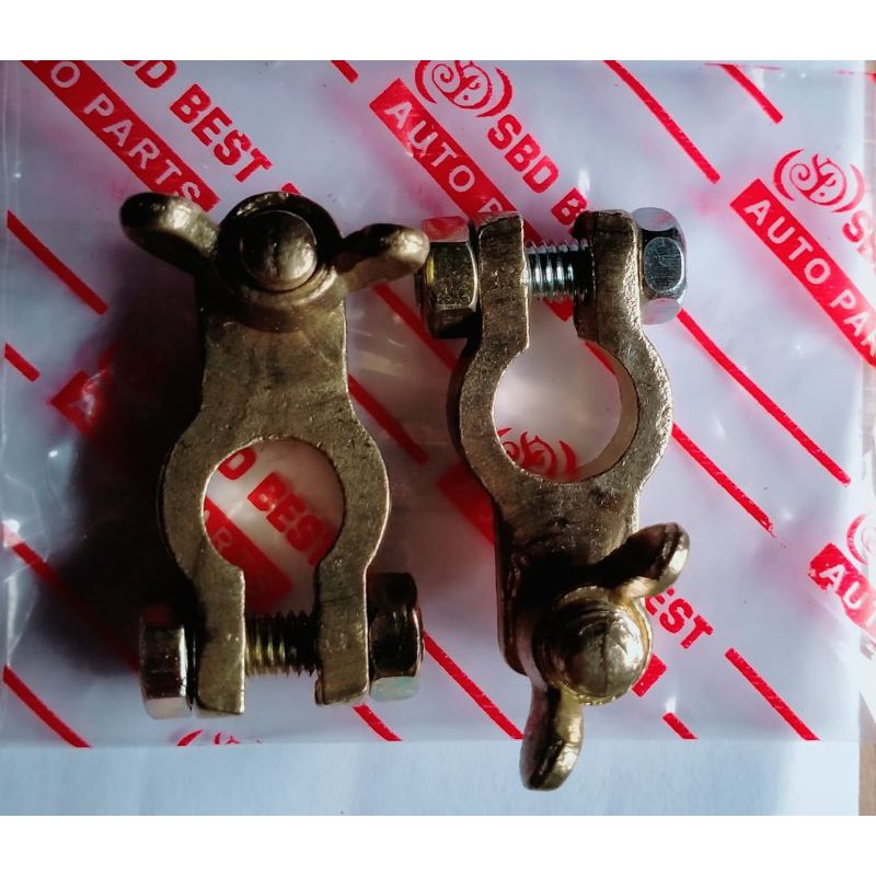 Kepala Aki /Terminal Aki /clamp accu kecil NS 40, NS60 Kuningan Merek SBD