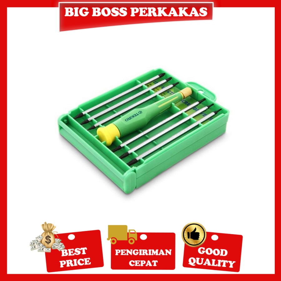 TEKIRO OBENG PRESISI SET 12 IN 1 / TEKIRO PRECISION SCREWDRIVER SET 12