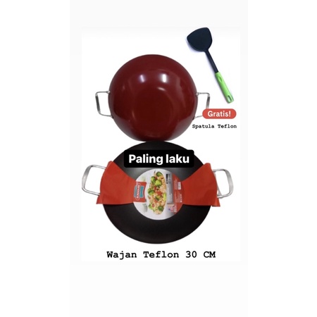 Wajan Tumis Teflon anti lengket 30 cm Sunhouse
