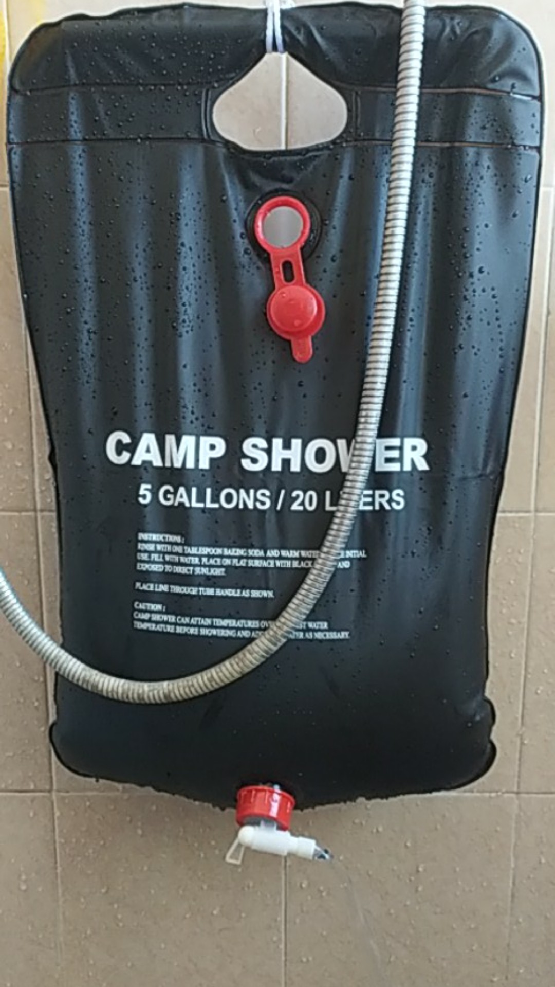 Camp Shower Bag 20 Liter Tas Air Mandi Galon Shower