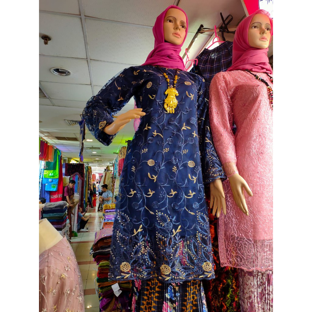 MUT&gt; KURUNG SYAKILA / KEBAYA TILLE BUNGA BORDIR / KEBAYA MODERN / TUNIK KEBAYA MODIS DAN KEKINIAN