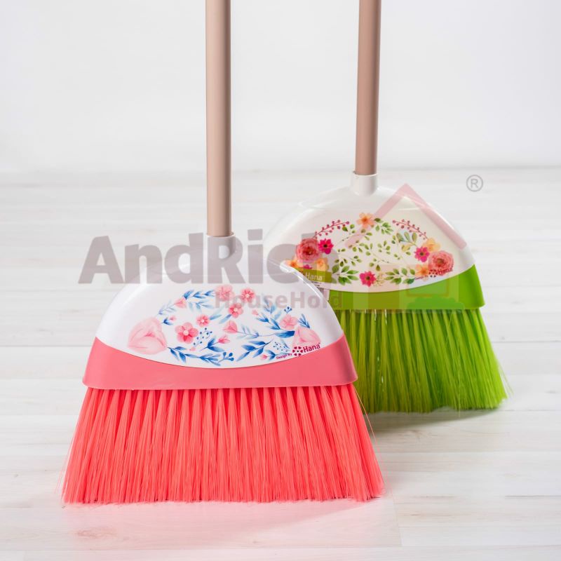 Sapu AndRich,Sapu Bunga Akasia Pink,Sapu Lantai, Sapu Rumah,Sapu Plastik