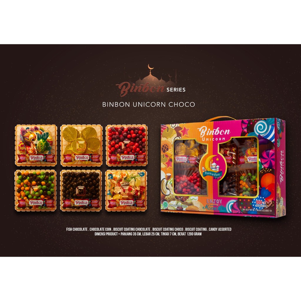 

TERMURAH - Paket Kue Lebaran Kue Kering Lebaran Binbon UNICORN CHOCO (HALAL)