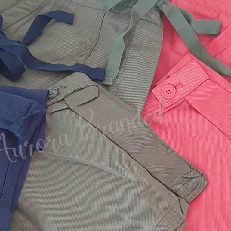 ⅎ 2626 (Size 0-14) - TALBOT* Drawstring Cuffed Pants | Celana Santai 7/8 ❀