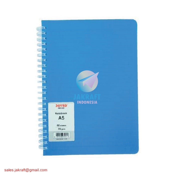 

[RESTOCK] Buku Tulis Notebook Spiral A5 JOYKO Note Book NB-661 Biru Blue