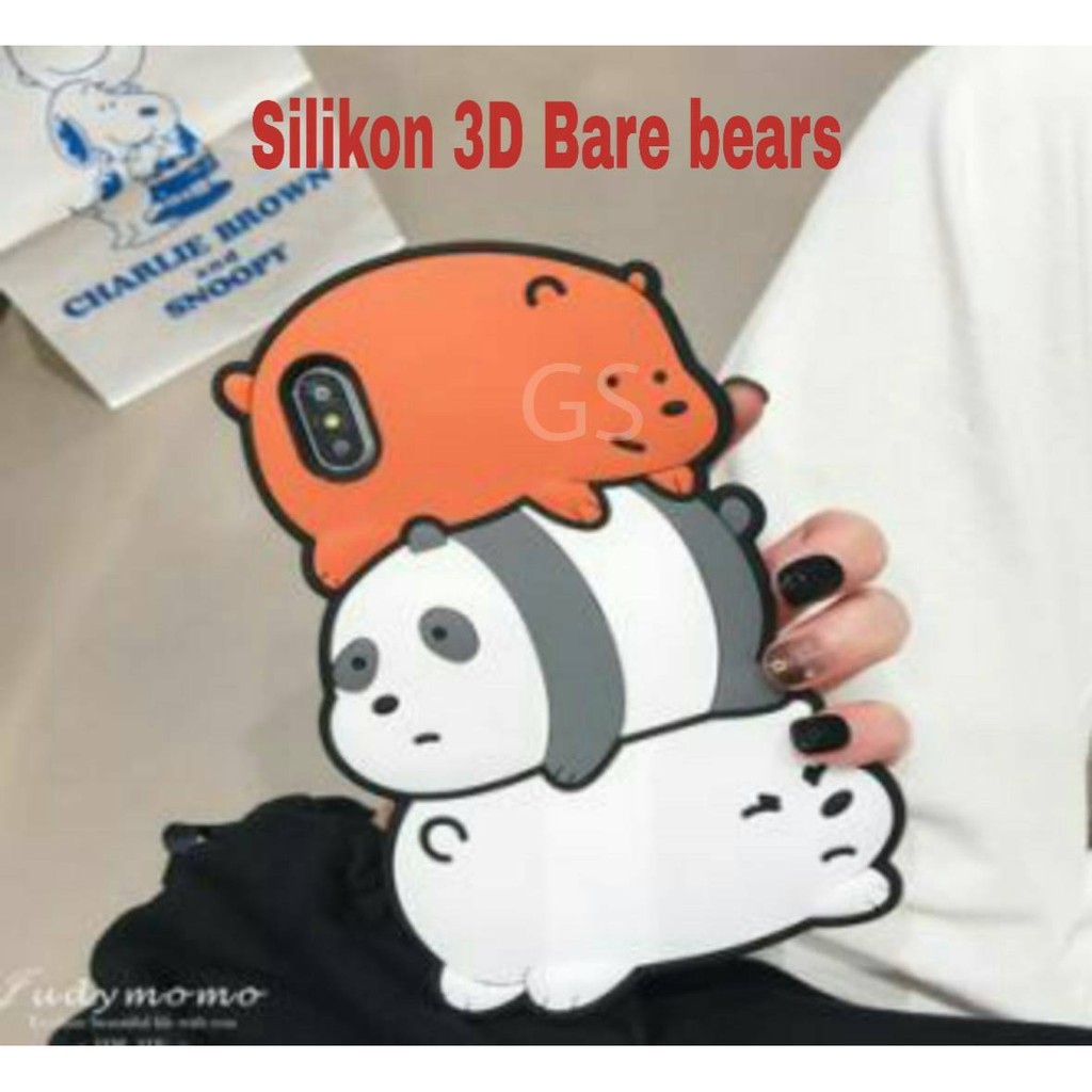 Silicon 3D BEAR for REDMI 6A Softcase  Boneka Silikon boneka lucu pelindung hp case tebal karet softcase lentur