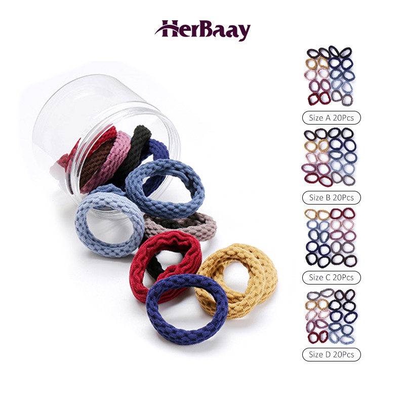 Herbaay Karet Ikat Rambut Polos Korea Karet Jepang Simple Herbaay Karet Ikat Rambut Polos Korea Karet Jepang Simple