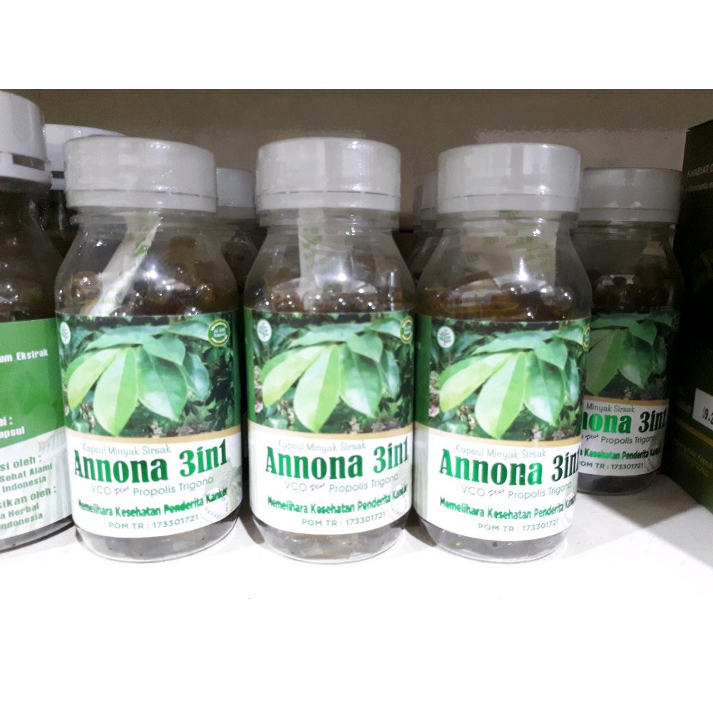 

Kapsul Minyak Sirsak Annona 3in1 Membantu Kesehatan Penderita Kanker isi 100