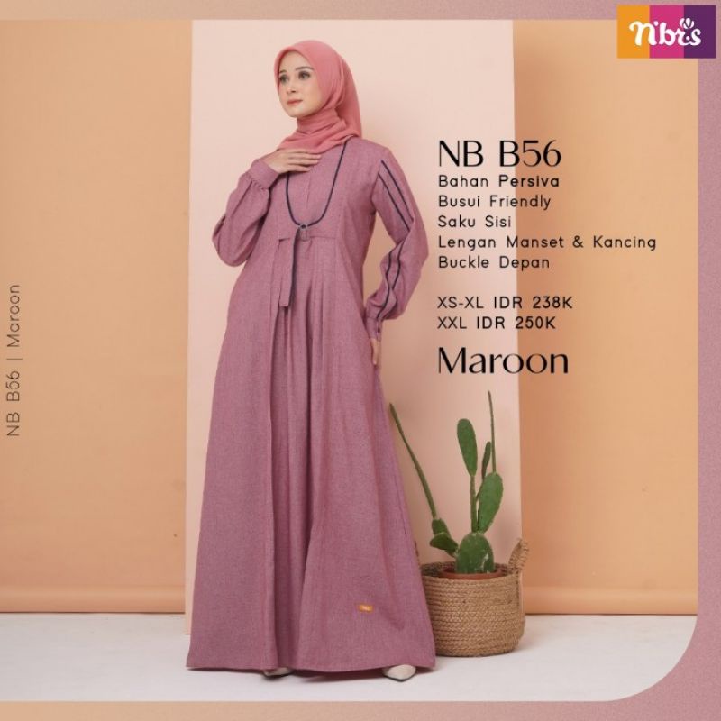 BAJU GAMIS BRANDED / BAJU GAMIS PALING LARIS / BAJU GAMIS NIBRAS NB B56