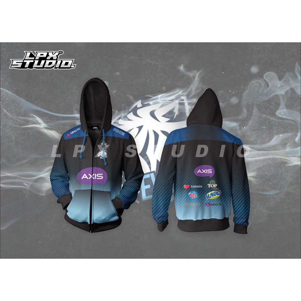 JAKET PRINTING GAMING FREE FIRE/PUBG EVOS ESPORT, FREE NICK NAME