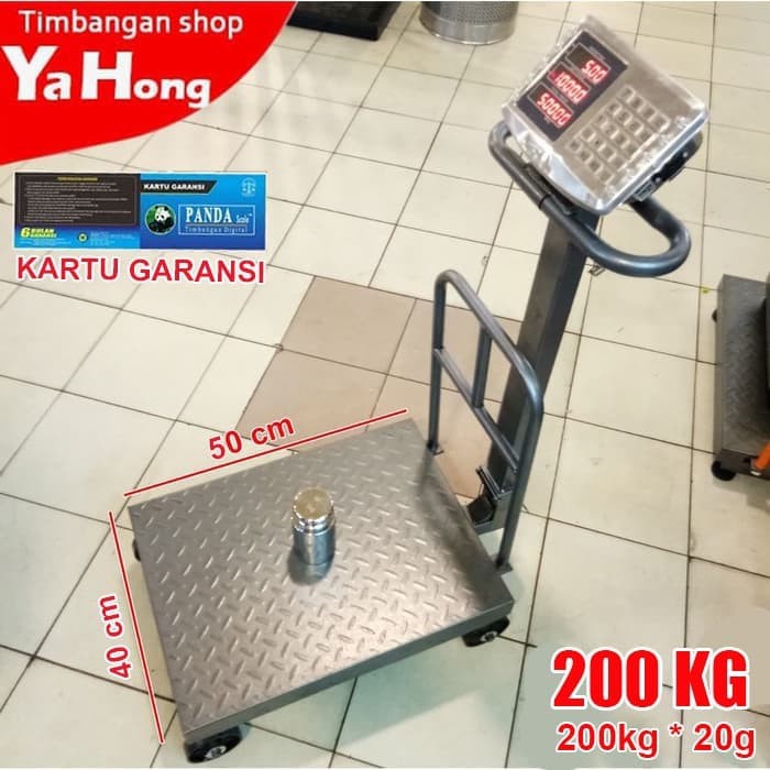 Timbangan Barang Digital Ekspedisi Paket Dengan Roda 40x50 200kg 20g