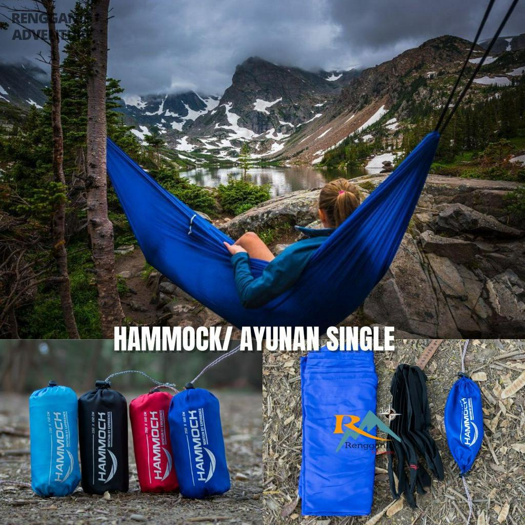 Hammock RIR OUTDOOR Single Ayunan Hammok OUTDOOR Camping HAMOK MURAH