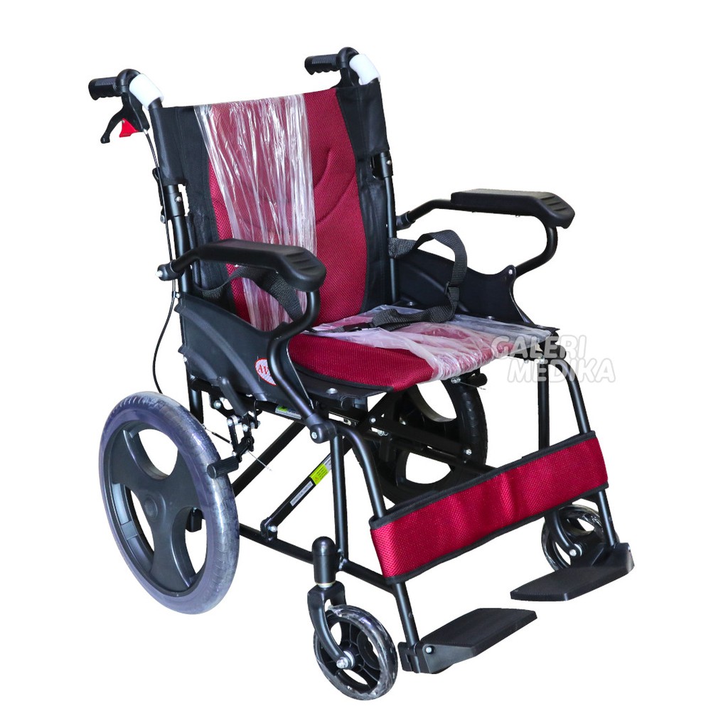 Kursi Roda Travel Avico Arjuna 871 / Travel Wheelchair Mudah Dilipat (KHUSUS GOJEK)