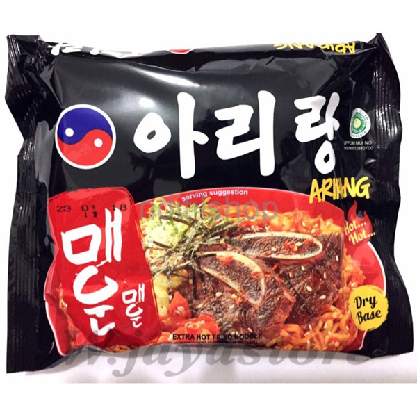 

Mie Pedas Korea Arirang Extra Hot Fried Noodle