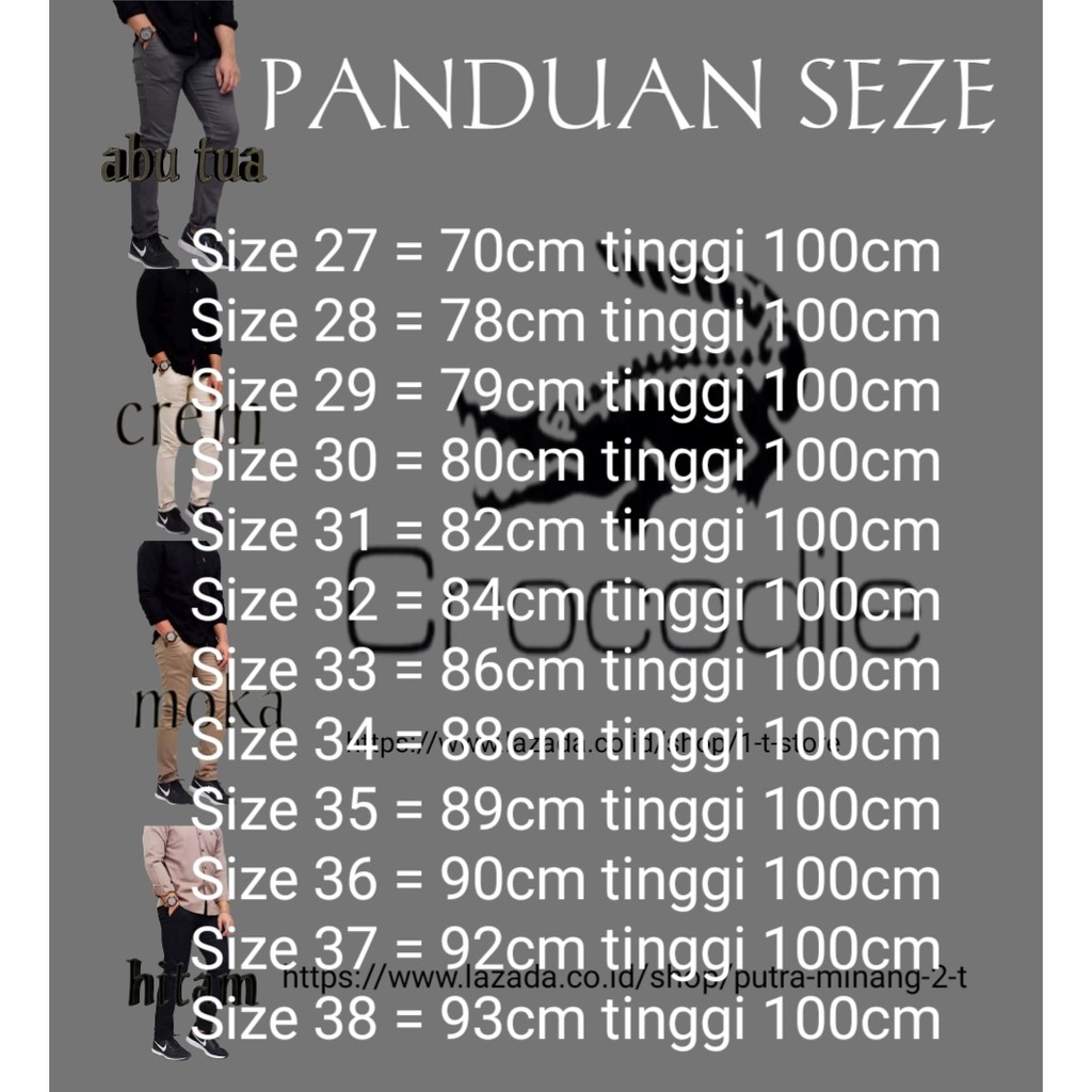 celan panjang chino chino pria /celana kantoran  seze 27-38 COD