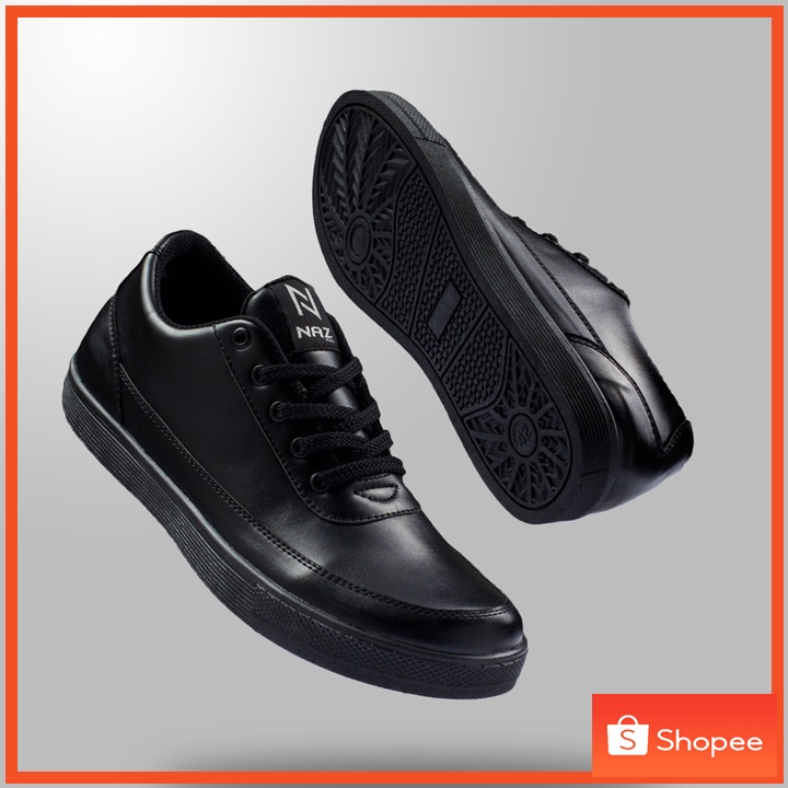 DEDRICK FULL BLACK (NAZ) - Sepatu Sneakers Pria Casual Unisex Original