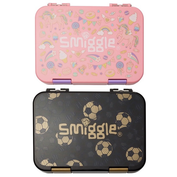 Smiggle Score and Fiesta Medium Happy Bento Lunchbox