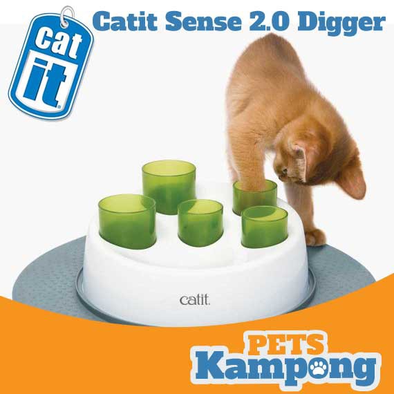 Tempat Makanan Kucing Interaktif Catit Senses 2 0 Digger 42985w