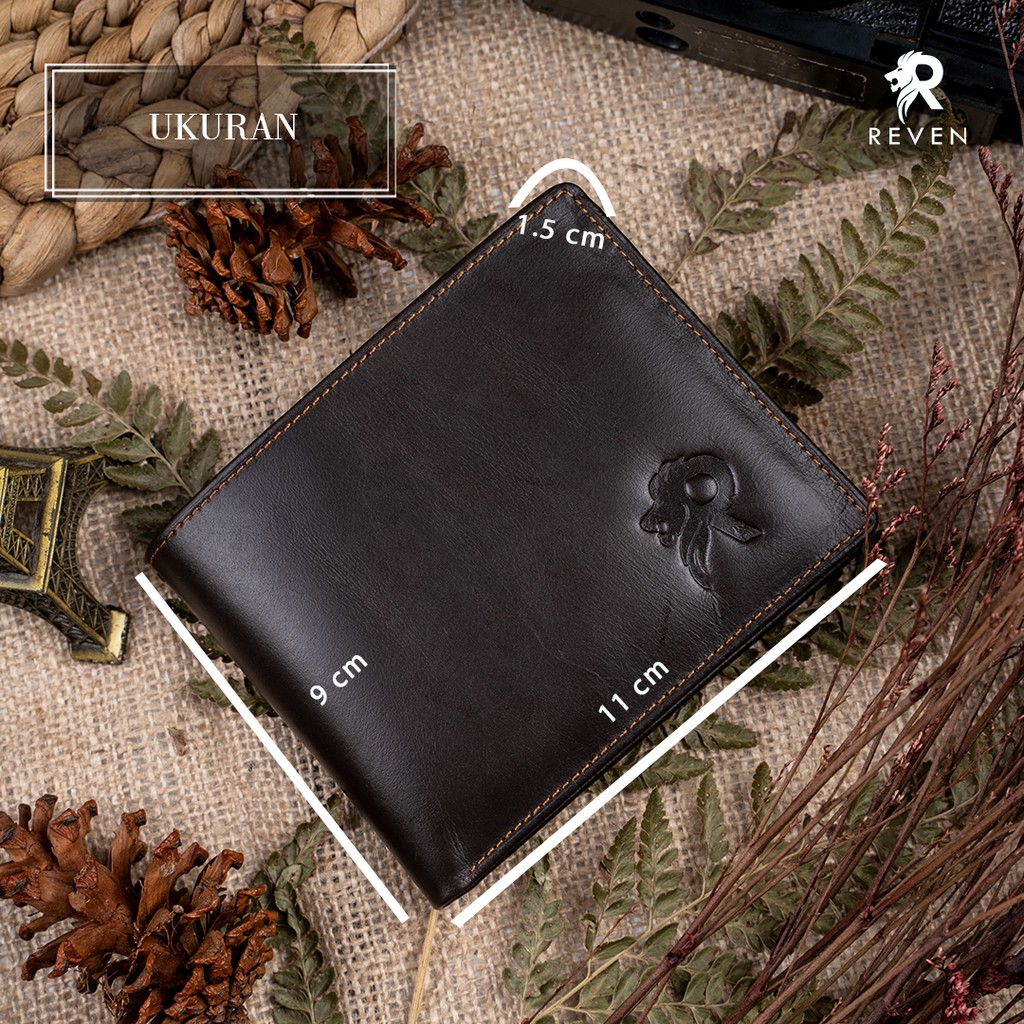 Dompet Kulit Pria Original Dompet Lipat Cowok Kulit Sapi Asli Branded Keren Premium Ori Rogue Wallet by Crown Leather Crownleather Store