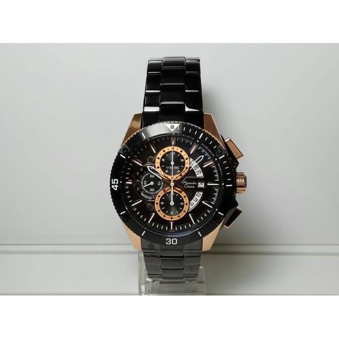 Promo New Jam Tangan Alexandre Christie Ac6465 Black Original "Tahan Air" Ready