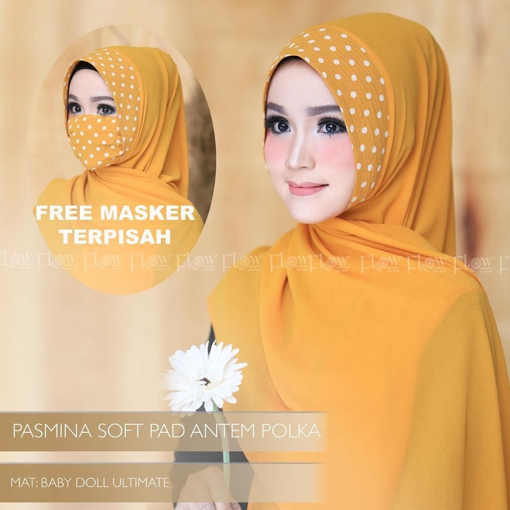 Promo Hijab Jilbab Pashmina Soft Pad Antem Polka Jilbab Pashmina Motif Polkadot Ceruty Premium Phb Shopee Indonesia