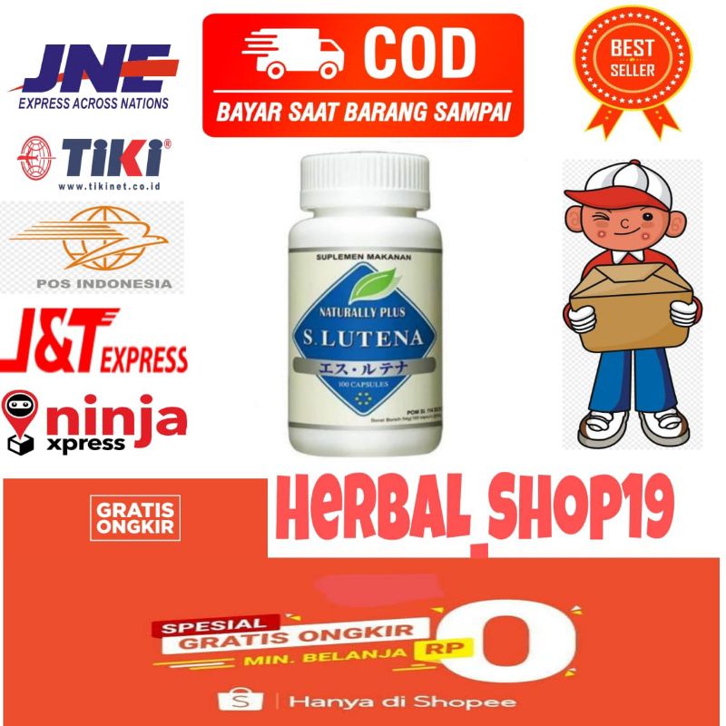 OBAT S LUTENA ASLI NATURALLY PLUS OBAT MATA SLUTENA ORIGINAL JAPAN BPOM