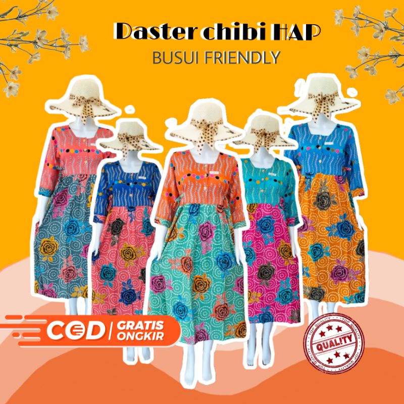 Daster Batik Kekinian Lengan 7/8 Chibi HAP| BUSUI FRIENDLY Tali Samping Kanan Kiri