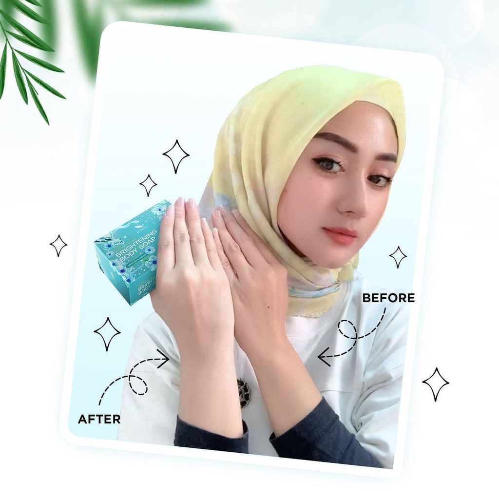 Rodeos Brightening Body Soap - Paket Bundling Isi 3pcs Sabun Mandi Pemutih Pencerah Kulit Badan