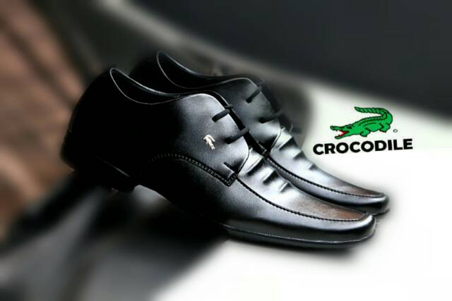 Top Seller☆ Sepatu Pria Crocodile Pantofel Tali Pendek Kulit Swedian Formal Kerja gaya