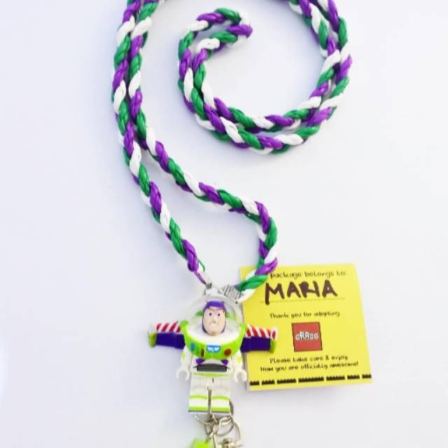 

Kalung id card tali name tag lanyard lego buzz lightyear toy story