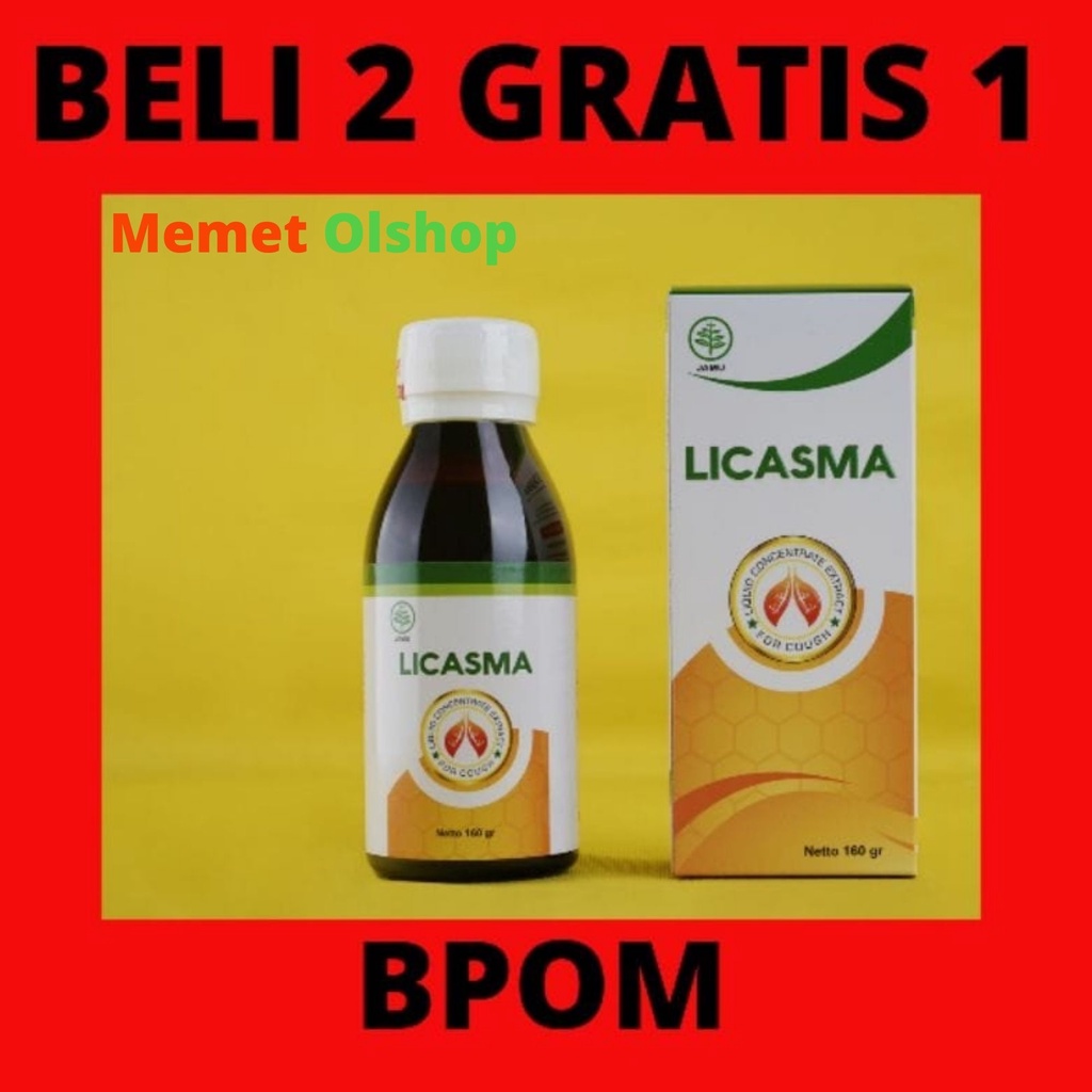 Licasma Obat Asma dan Sesak Nafas Batuk Paru TBC Radang Tenggorokan Bronkitis Beli 2 Gratis 1 Bisa COD-Beli 2 Gratis 1