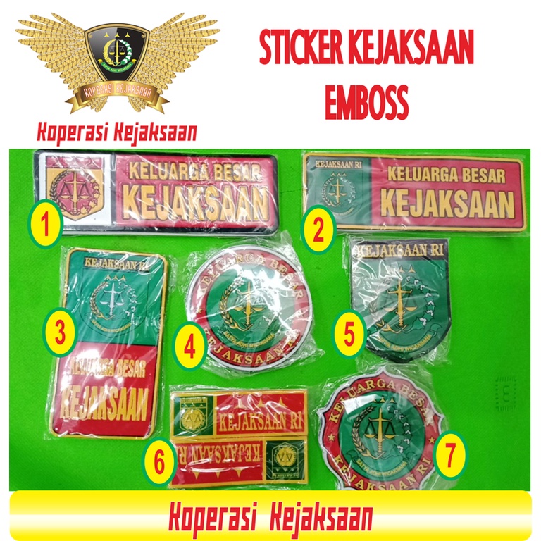 

STIKER KEJAKSAAN | STICKER EMBOSS