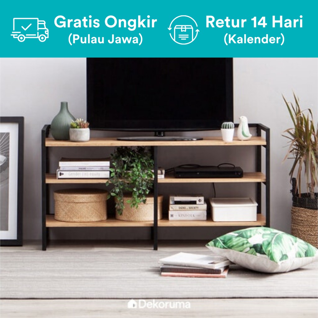 Dekoruma Kozu Meja TV  Minimalis Buffet Rak TV Industrial  