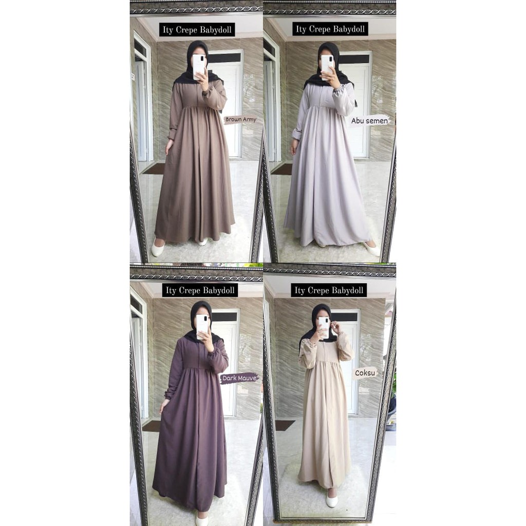 G 9006 gamis crepe babydoll