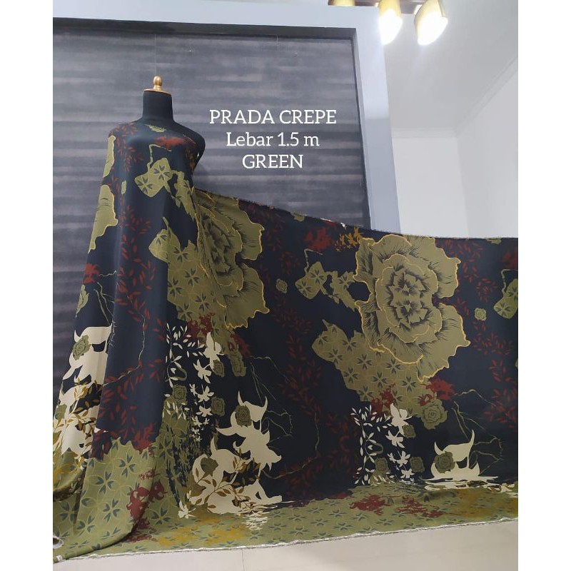 bahan prada crepe