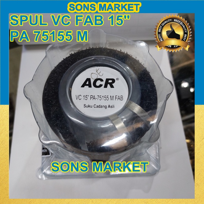 SPULL SPUL VOICE COIL PA 75155 ACR FABULOUS 15" 15 inch ACR ORIGINAL