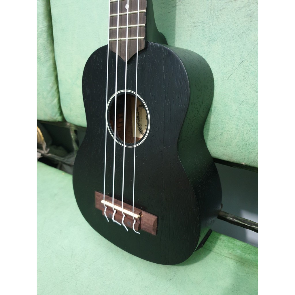 Ukulele Elektrik Soprano Merk Cowboy Original Tipe Uk-21 BK Hitam EQ TUNER Murah Jakarta