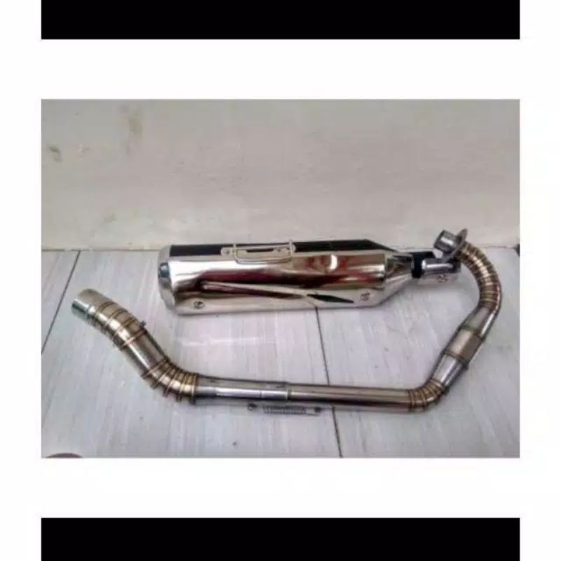 knalpot tiger revo ful cacing d50mm pnp,cbr,bison,verza